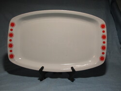 Retro Alföldi piros pöttyös, napocskás pecsenyés tál
