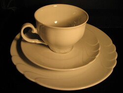 Retro Seltmann Weider fehér porcelán trió