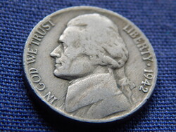 USA Jefferson Nickel 5 Cents 1942
