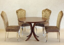 Étkezőasztal 4 személyes íveslábú [ R C 39 ] Raktárról elérhető termék!