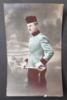 I.VH.Magyar dragonyos katona Tiszt fotó képeslap