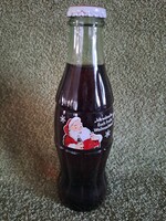 Coca-Cola Classic karácsonyi kiadású üveg, bontatlan