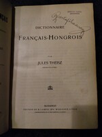 Jules Theisz: Francia- Magyar szótár, Lampel Róbert kiadó