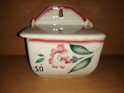 Régi Gránit fali sótartó só tartó