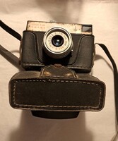 LOMO Smena vintage fényképezőgép – T-43 objektív, USSR, bőrtokkal