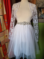 ESKÜVŐ ASZ40 – 3 rétegű fehér midi tüll szoknya - több színben