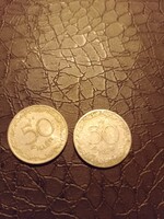 Ötven filléresek.1953-1966-os évjáratuak