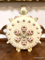 RITKASÁG, ZSOLNAY PORCELÁN NAGYMÉRETŰ KULACS, 1880 KÖRÜL