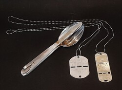 2 db. régi osztrák dögcédula + 1 kanálgép