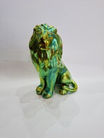 Zsolnay Eozin Oroszlán. Hibátlan! (348.)