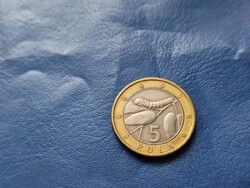 BOTSWANA 5 PULA 2000 HERNYÓ! BIMETÁL!
