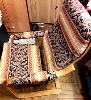 Nagyon kényelmes IKEA-s hintaszék, fotel, utólag áthúzva, jó állapotban