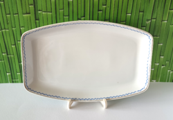 ANTIQUE HAAS & CZJZEK PORCELAIN LARGE ROASTED SERVING PLATE WITH KOSSUCH JÁNOS MARK