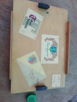 Retro reklám tálca Szerencsi bútor, Tokaji 39 cm x 26 cm a képeken látható állapotban