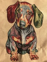 PÁRNAHUZAT - ÚJ - 45 x 43 cm  - LENVÁSZON - NÉMET - HIBÁTLAN