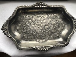 Art Deco Alpakka asztalközép kínáló