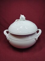 Herendi fehér 6 személyes levesestál