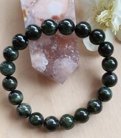 Top minőségű zöld Turmalin karkötő 10 mm-es szemekből