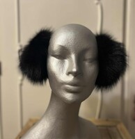 Igazi szőrme fülvédő, rókaprémből