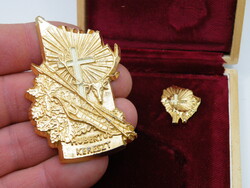 K181 Hubertus kereszt arany fokozat dobozában.