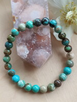 Türkiz karkötő 7 mm-es szemekből