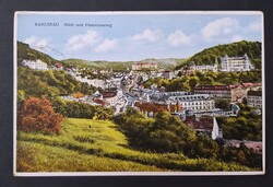 Karlsbad Karlovy Vary látkép 1929 képeslap