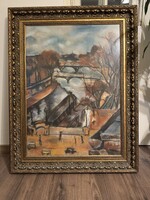 Perlrott Csaba Vilmos – városrészlet, reprodukció (70×90 cm)