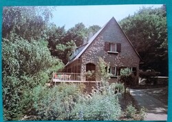 Abaliget, Turistaszálló, látkép, horgásztó, turizmus, 1981, postatiszta képeslap