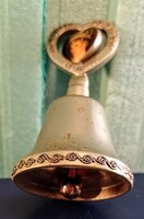 Asztali /személyzet hívó/ réz csengő Diana hercegnő képével  8/ 4 cm