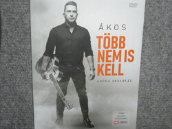 ÁKOS TÖBB NEM IS KELL Aréna 2022.01.22. DVD ÚJ gyári bontatlan