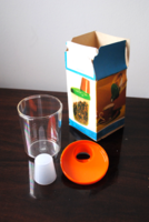 ÚJ, RETRO, JELZETT "ATELIER P.H. BECKER", NDK-S MŰANYAG KÁVÉ- VAGY CUKORTARTÓ