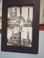Black and White Brussels framed post card in mint condition