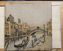 PONTE RIALTO, CANAL GRANDE - VELENCEI RÉSZLET TEXTIL FALIDÍSZ 54 X 55.5 CM