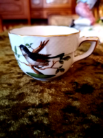 Herendi Porcelán kávés csésze, Rothschild madaras (RO) mintával