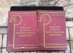 A magyar katona vitézségének ezer éve I-II. kötet, eredeti korabeli számlával