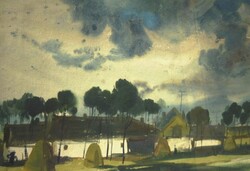 (N) Weintrager Adolf (1927-1987): Faluszéli házak