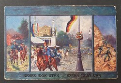 Magyar huszár nehéz idők után szebb jövő vár 1915 képeslap