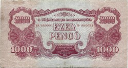 1000 pengő 1944 VH. Eredeti állapot 5.