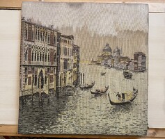 CANAL GRANDE - VELENCEI RÉSZLET TEXTIL FALIDÍSZ 54 X 55.5 CM