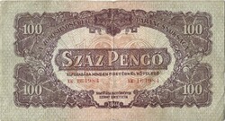 100 pengő 1944 3,8 mm sorszám 5.