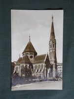 Képeslap,Budapest,Szilágyi Dezső tér református templom látkép,részlet,Csiky fotó kiadás ,1935-
