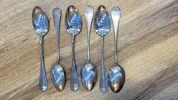 102 gramm, 6db ezüst teáskanál