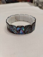 Valódi abalone gyöngyház karkötő