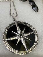 Eredeti Thomas Sabo - ónix iránytű medál