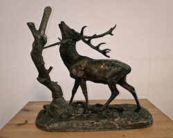 Öntöttvas szarvas 37 cm