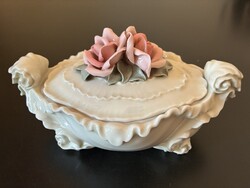 Karl Ens rózsás bonbonier - hibátlan!