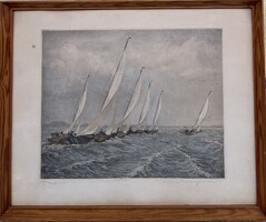 Csáki Maronyák József - Vitorlások a Balatonon