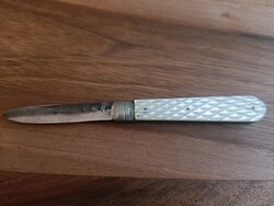 Angol ezüst gyümölcs kés antik