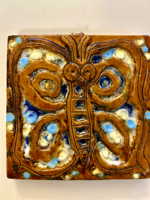 Zsolnay pirogránit - Fürtös György, pillangó