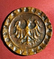 Római  bronz dombormű – ragadozó madár (sas/aquila típusú) ábrázolással”